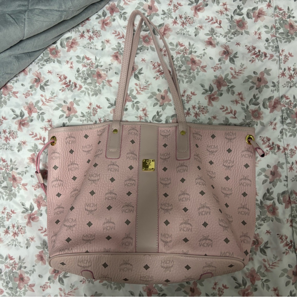 Soft Pink Mcm Viestos Tote